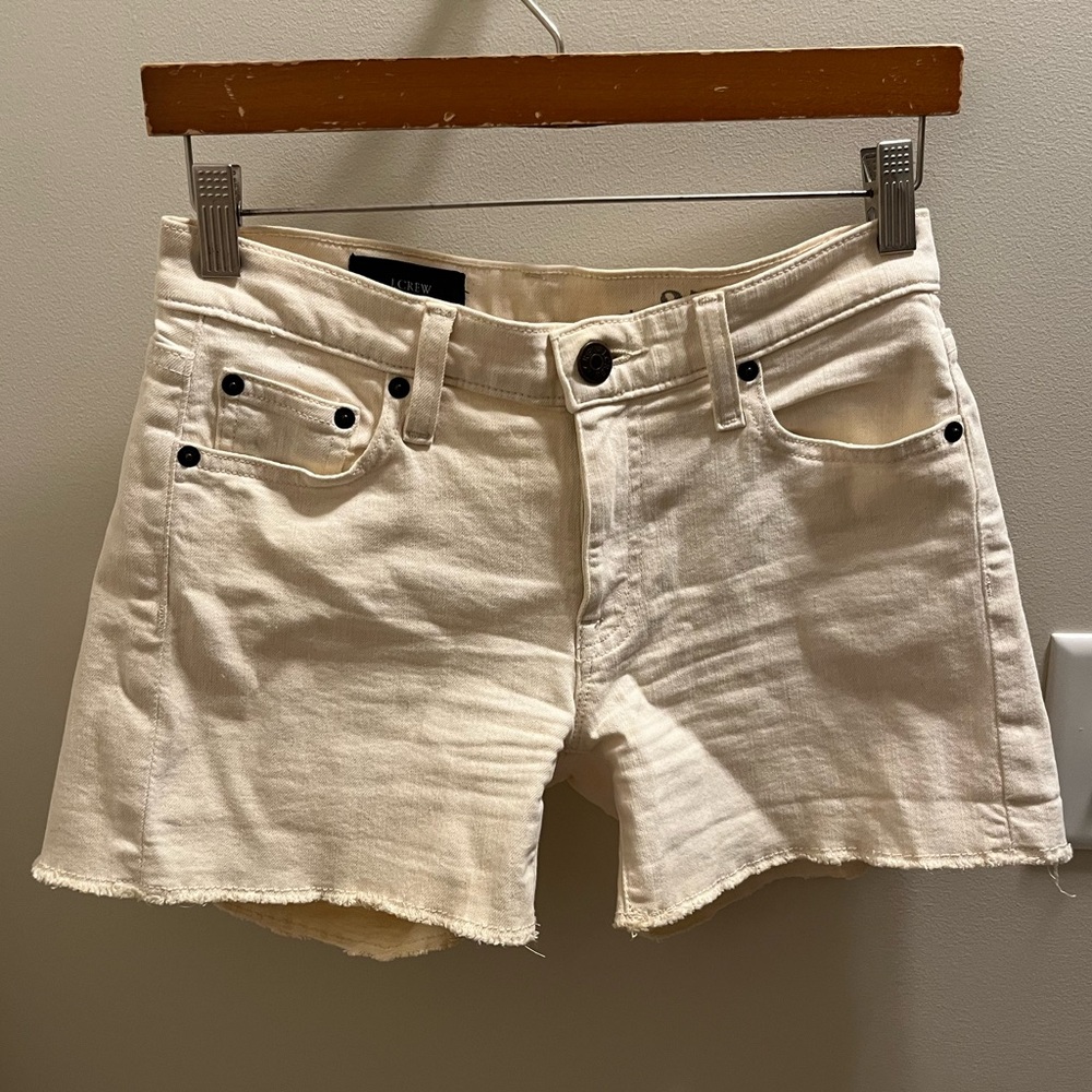 J. Crew Denim Short in Ecru Was, Size 25